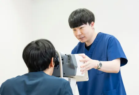 適応検査の様子